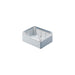 Gewiss GW44426 Smooth Wall Box for Junction, Electric and Electronic Equipment, Plain Screwed Transparent Lid, 150 mm Length x 110 mm Height x 70 mm Diameter, 29 mm Max Hole, Grey