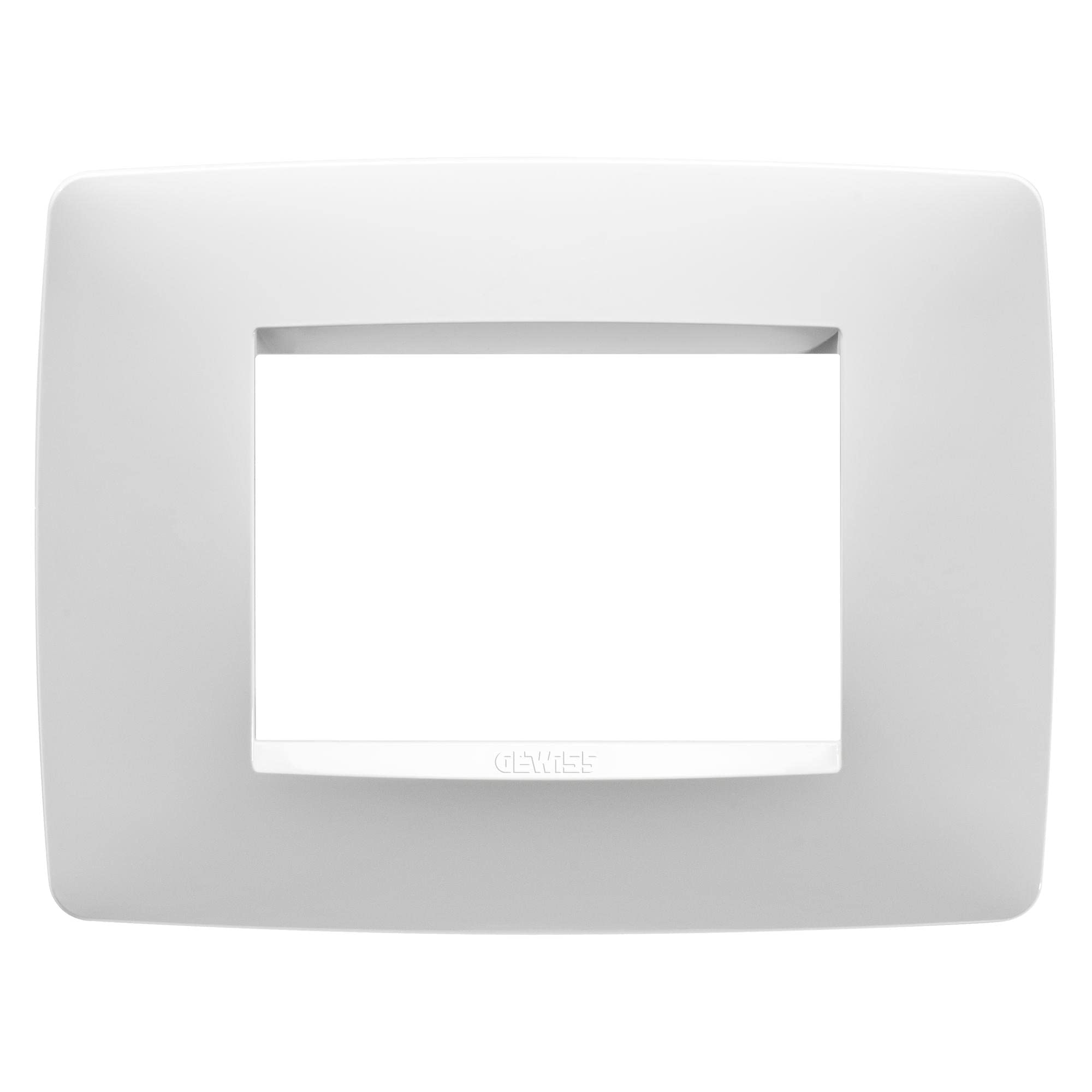 Placca One 3P Bianco Latte