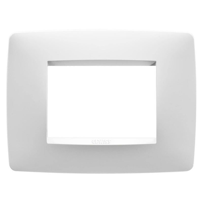 Placca One 3P Bianco Latte