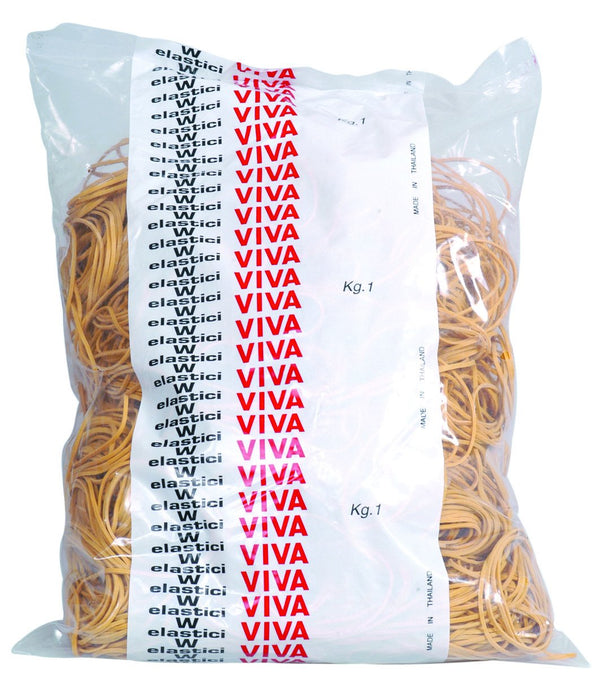 VIVA E070 Rubber Bands with 70 mm Diameter, Yellow