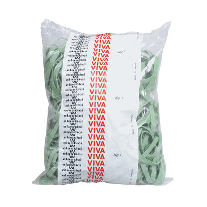 VIVA Rubber Bands, D.150 mm x 8 mm Pack of 1000, Green
