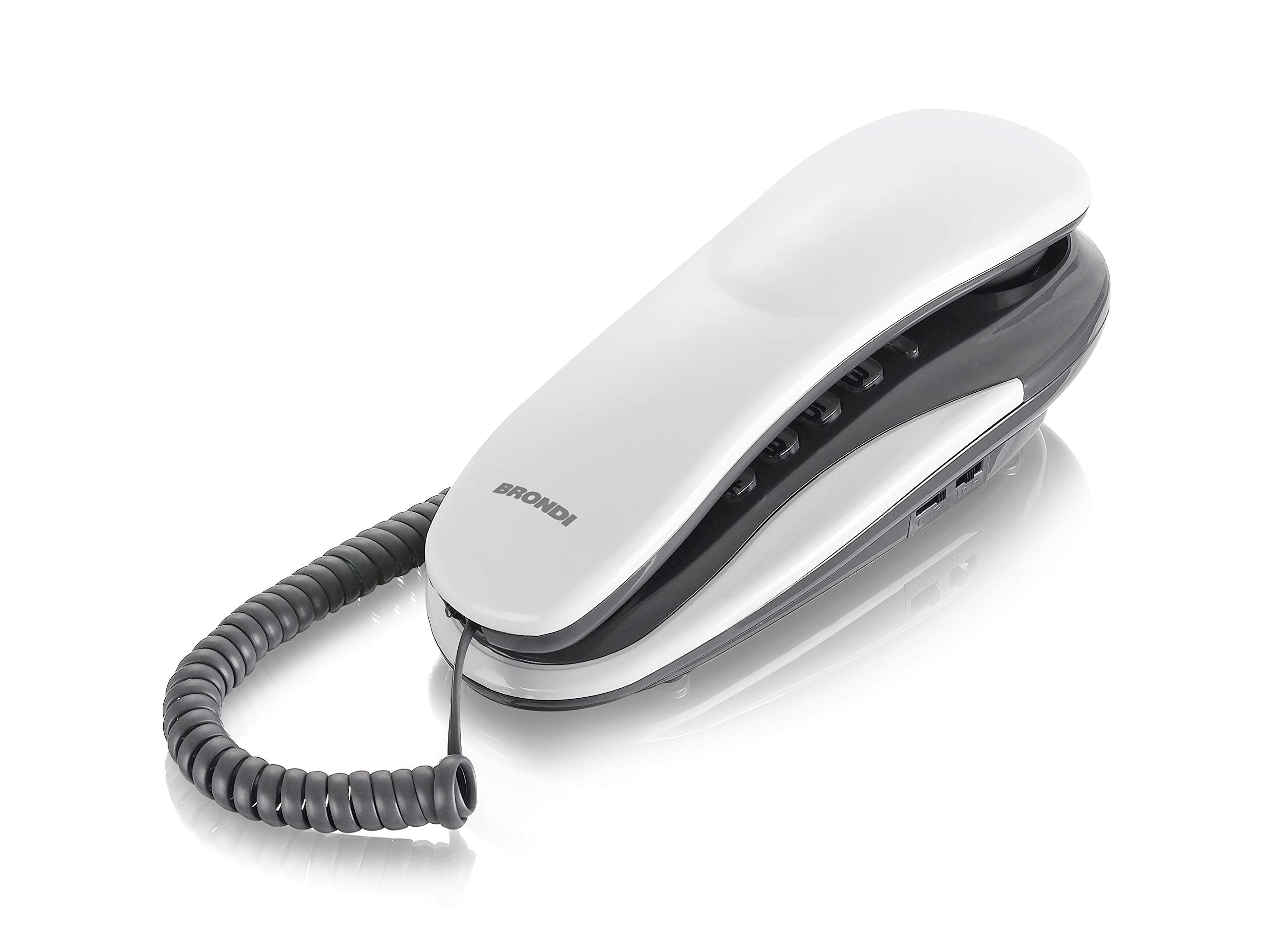 Brondi kenoby – Phone (Phone Analog, Terminal with Cable Connection, Black/White)