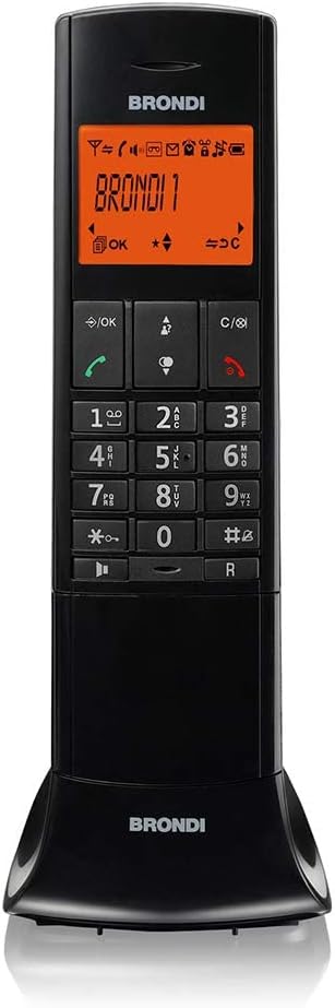 Telefono Cordless Brondi Lemure Nero