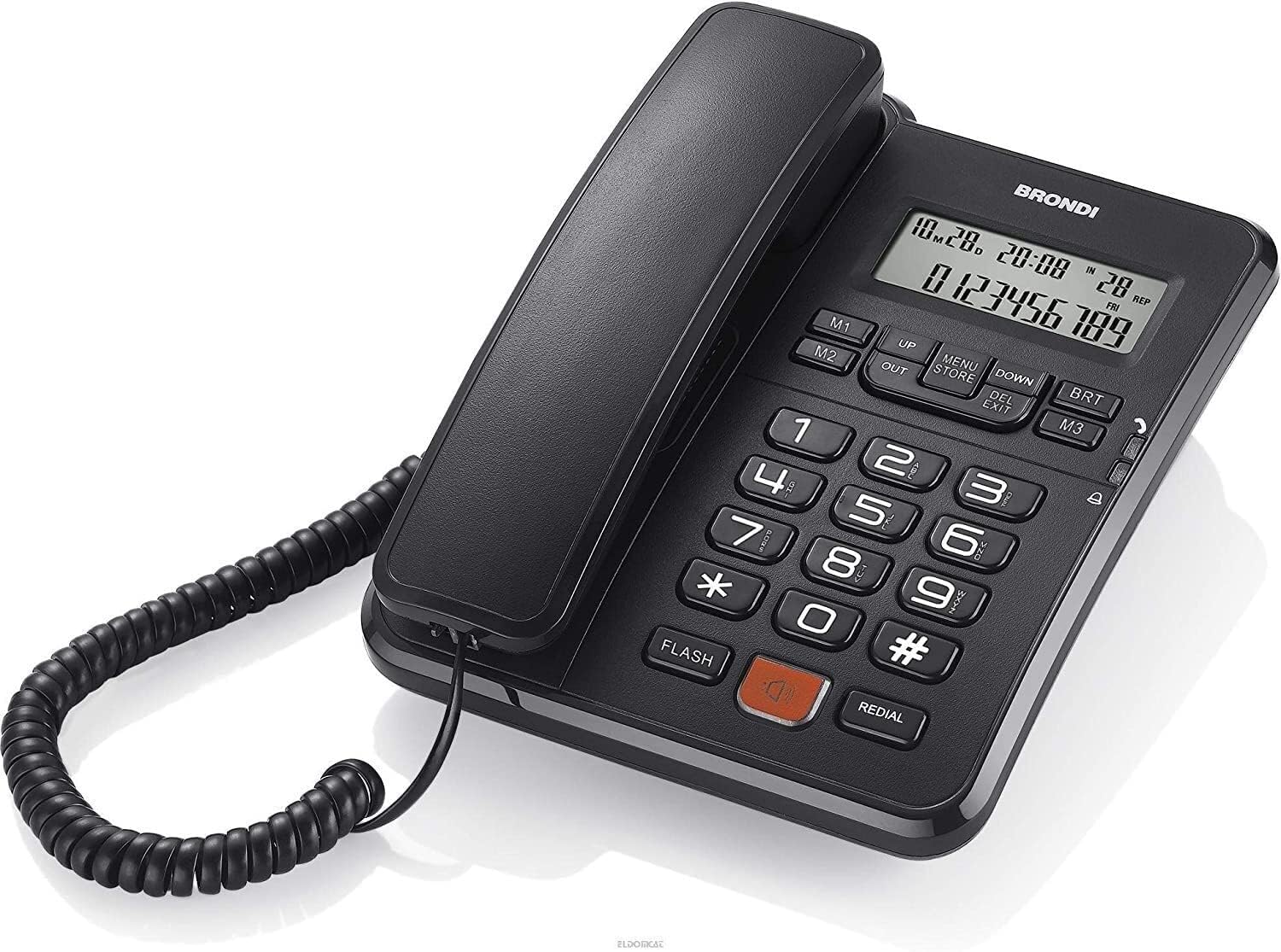 Brondi Office Desk Telephone with Cable and Display