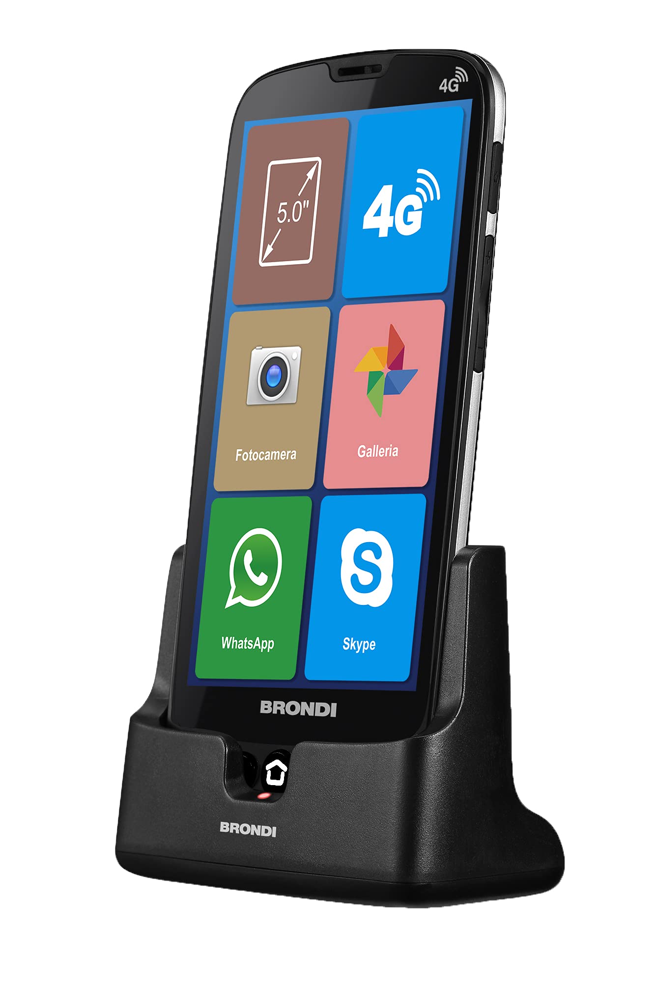 Brondi Amico Smartphone XS 12,7 cm (5") Double SIM Android 10.0 4G USB Type-C 1 Go 8 Go 2200 mAh Noir