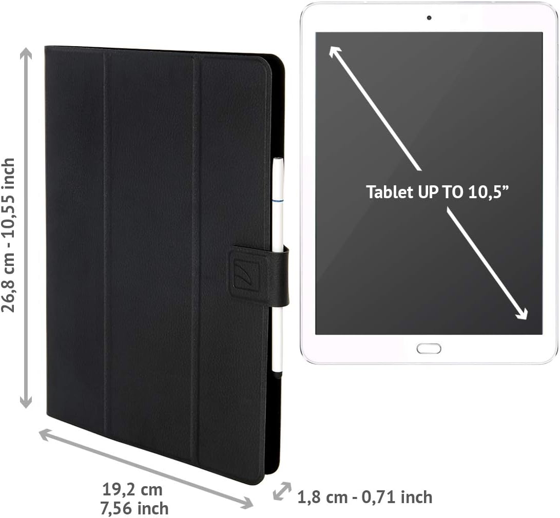 Tucano TAB-FAP10-BK funda para tablet 25,4 cm (10") Folio Negro - Fundas para tablets (Folio, Universal, 25,4 cm (10"), Negro