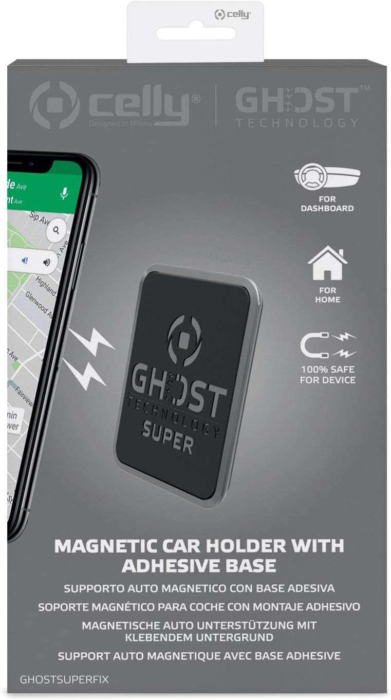 Celly Universal Magnetic Smartphone Holder Ghost Super Fix