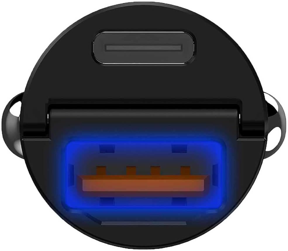 Car Charger Celly Ccminiusbusbcbk Black