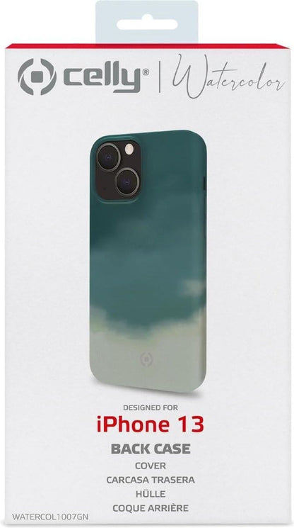 CELLY Cover iPhone 13 Watercolor Green