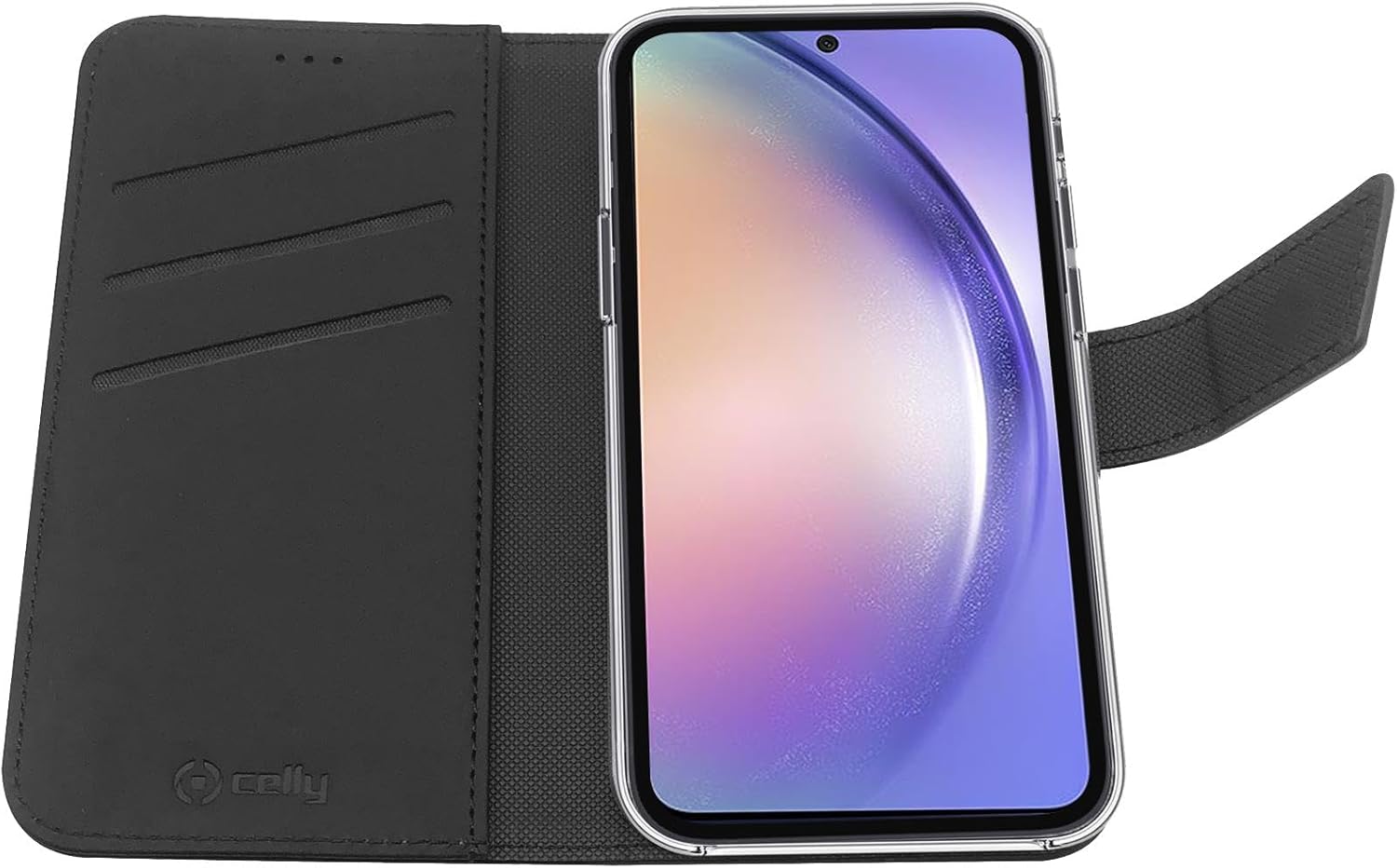 Celly Accessories Telephones Brand Model Wally Case Galaxy A54 5G Black