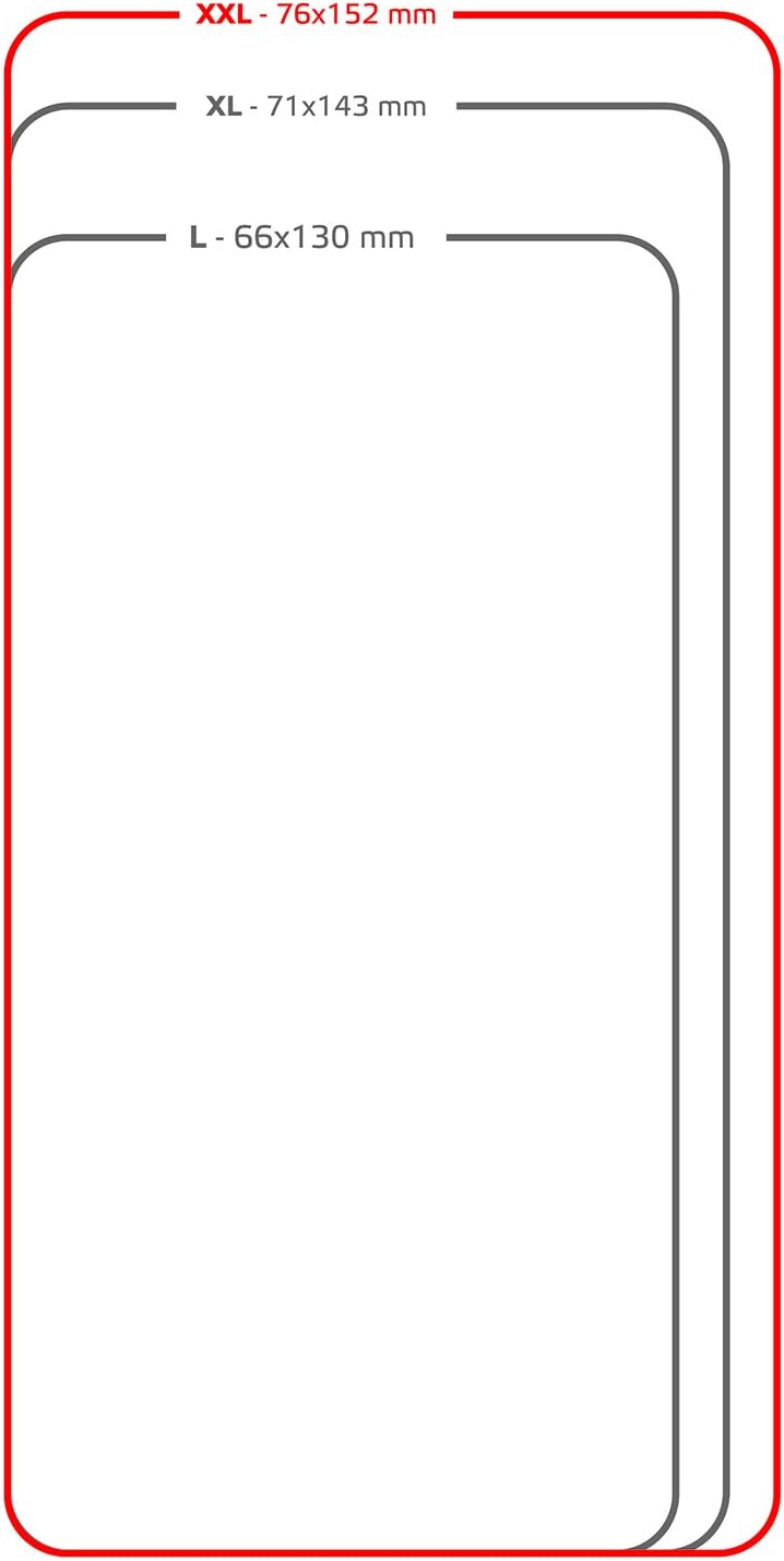 Celly UnicaView Universal Case with Front Window with Slide Touch System for Smartphone 5.0"-5.5", White
