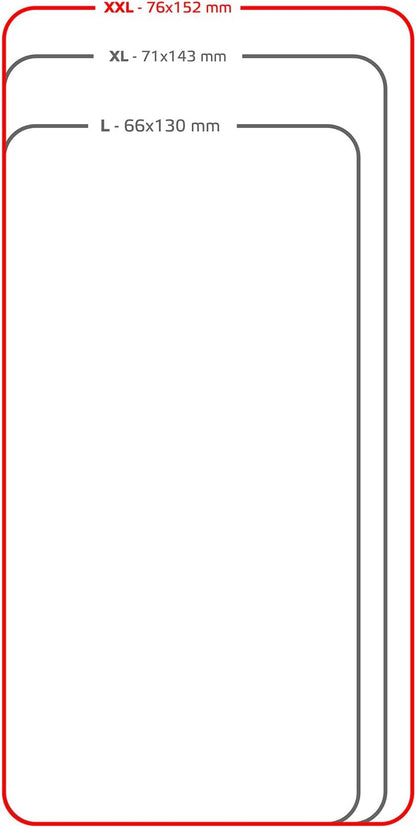 Celly UnicaView Universal Case with Front Window with Slide Touch System for Smartphone 5.0"-5.5", White