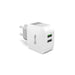 Travel Charger DUAL, 1x Turbo 2.4A, 1x 1A Universal