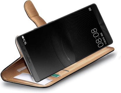 Celly Wally Wallet PU Leather Case for Huawei Mate 9, Black
