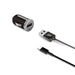 Celly CCUSBTYPEC Universal Car Charger with USB Type C Cable, Black