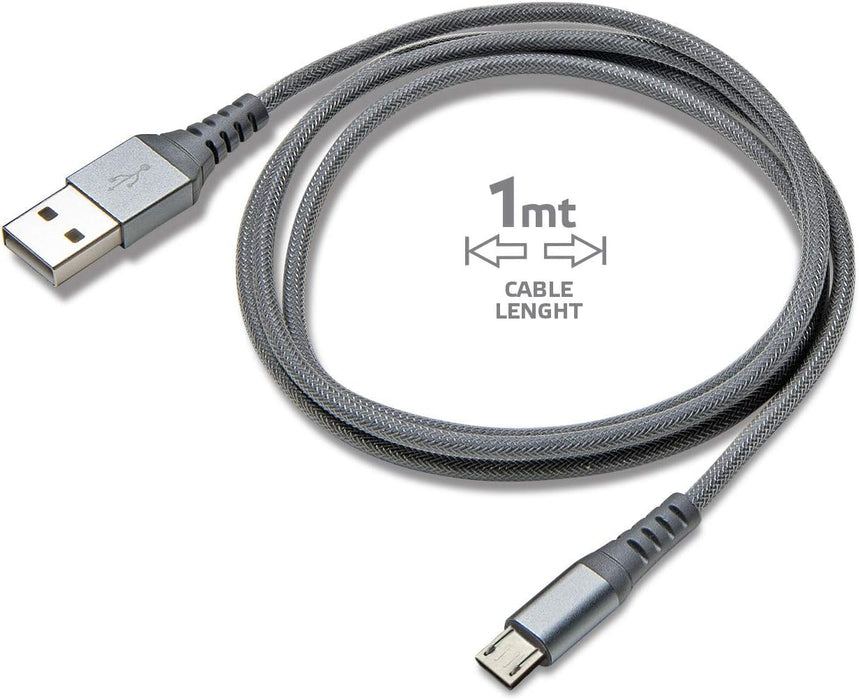 Celly usbtypecnylbk Cable USB and Micro USB connector 100 cm silver