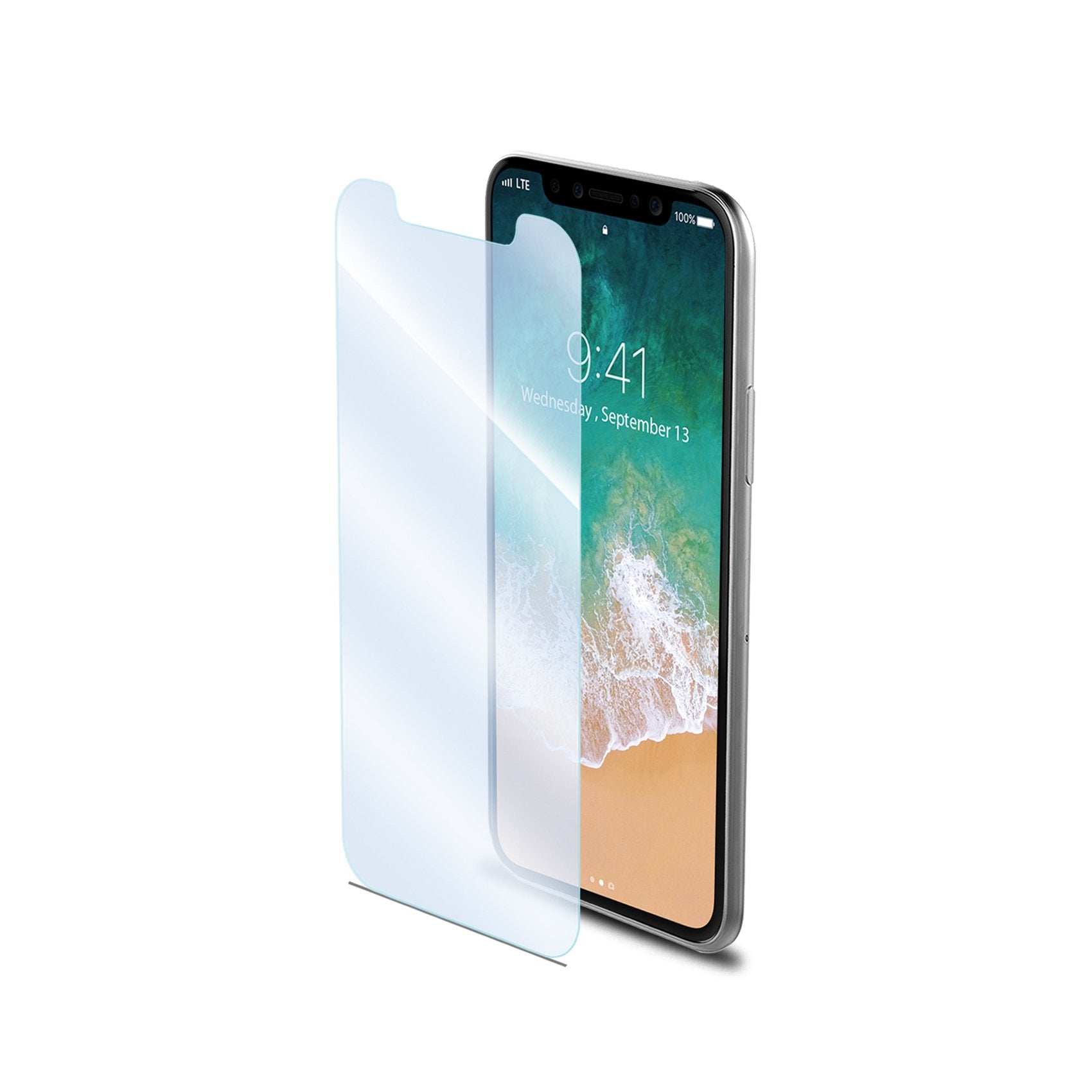 Celly - Easy hammer glass iPhone X/XS matt