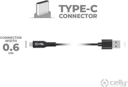 Celly - USB Type C Cable 2 m