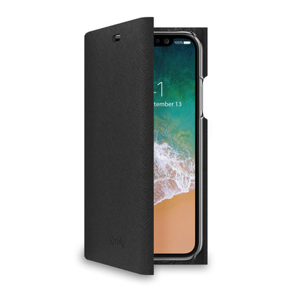 Celly SHELL900BK Mobile Phone Case 14.7cm (5.8") Black - Cell Phone Cases (Apple, iPhone X, 5.8"), Black