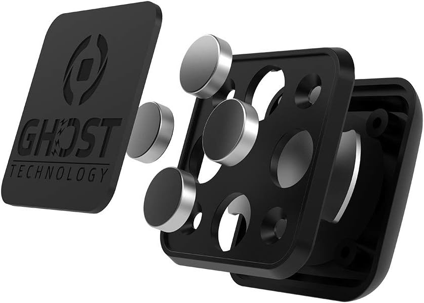 Celly GHOSTFIX Magnetic Car Mount with Adhesive Pad - Black