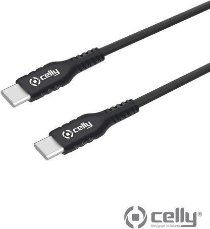 Celly - USB-C to USB-C cable, black