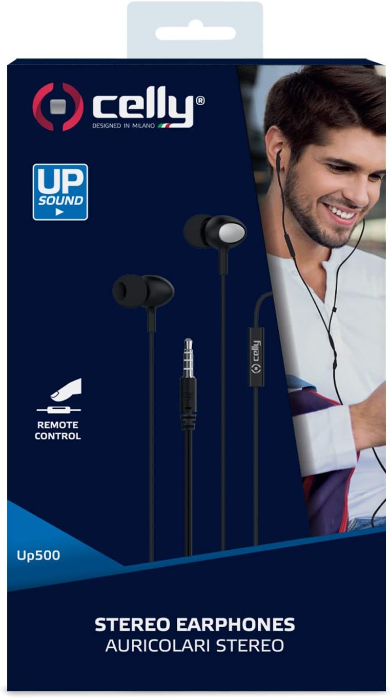 Celly UP500 In-Ear Stereo Headset for 3.5 mm Jack Socket