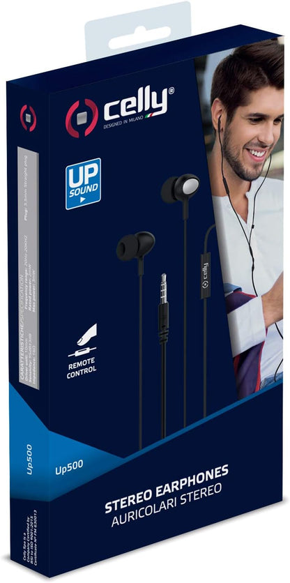 Celly UP500 In-Ear Stereo Headset for 3.5 mm Jack Socket