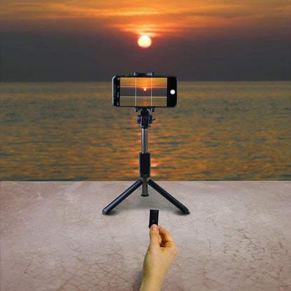 Click Propod Selfie Stick and Table Tripod for Bluetooth-enabled Smartphones up to 6.2 Inches