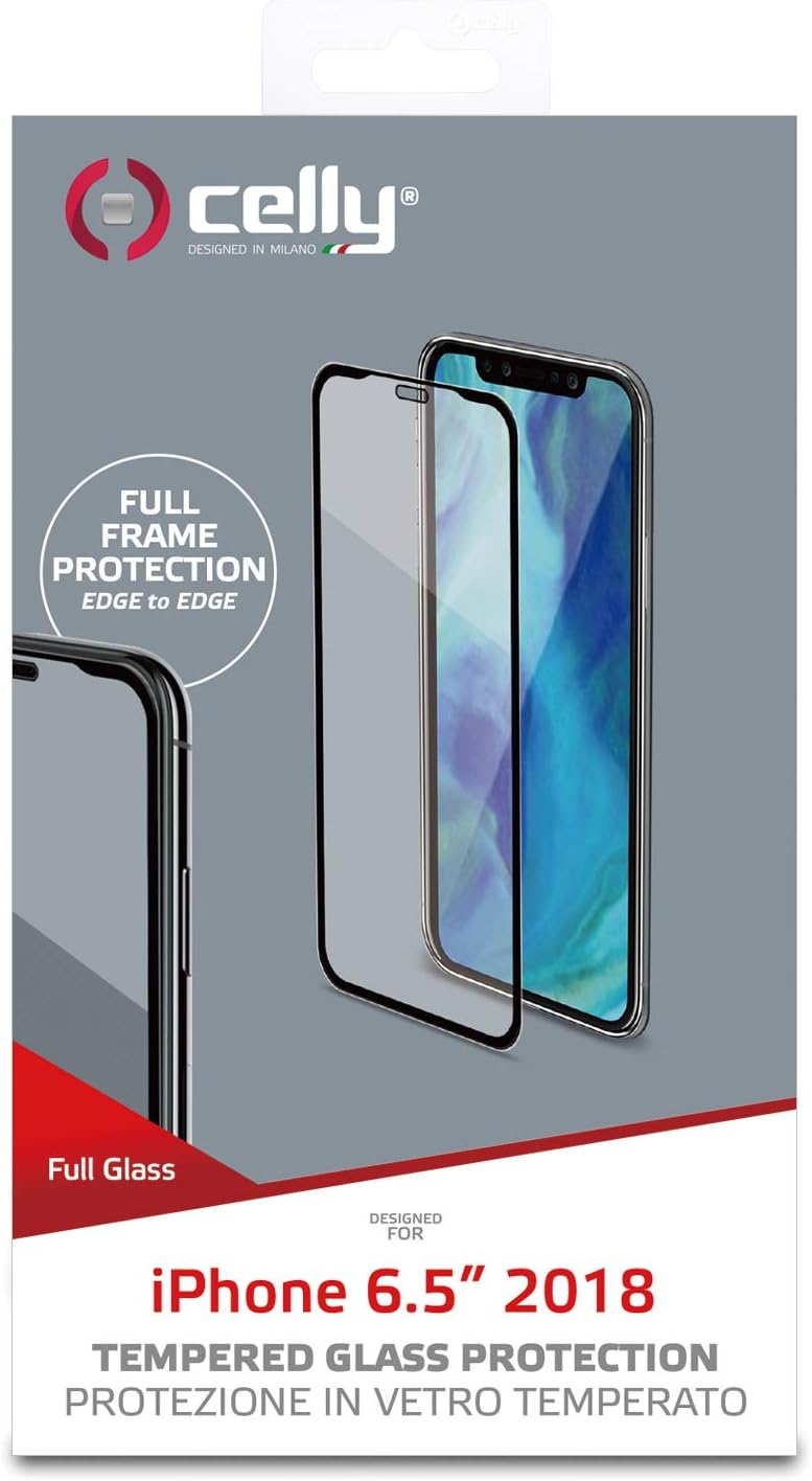 Celly Full Glass Screen Protector for iPhone XS Max