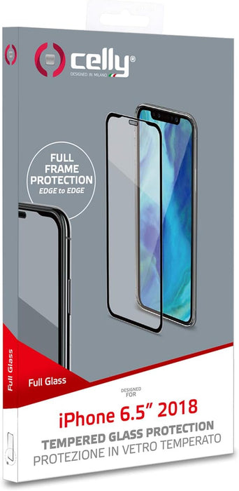 Celly Full Glass Screen Protector for iPhone XS Max