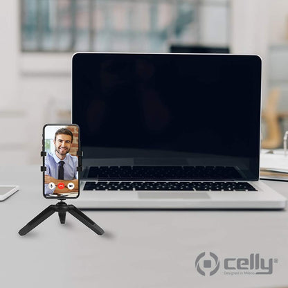 Celly CLICKNANOTRIBK Portable Nano Tripod, Black