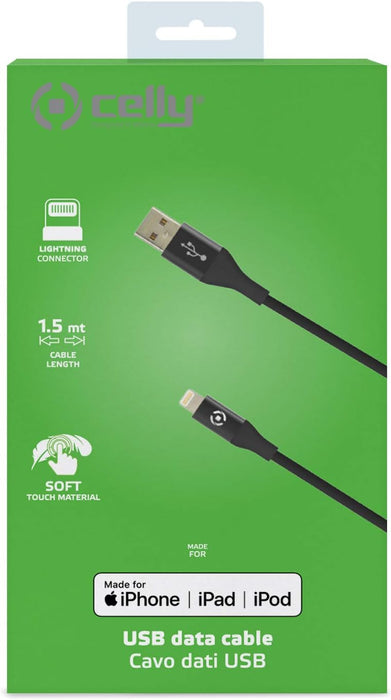 Celly - USB Lightning Colour: Black