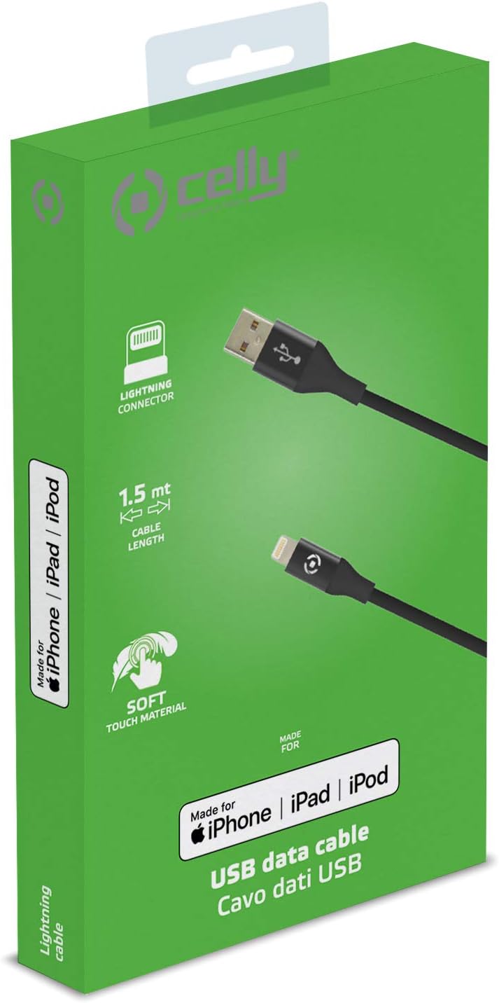 Celly - USB Lightning Colour: Black