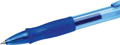 BIC Gel-ocity Original, Gel Ink Pens, With a Soft Grip, Seamless Smooth Writing, in Blue, Medium: 0.7mm, Pack of 12