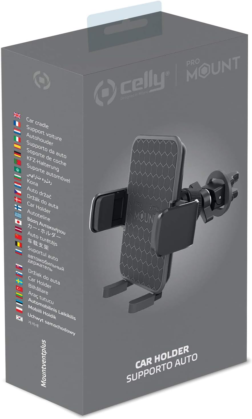 Celly Car Holder Plus Black for Air Vents