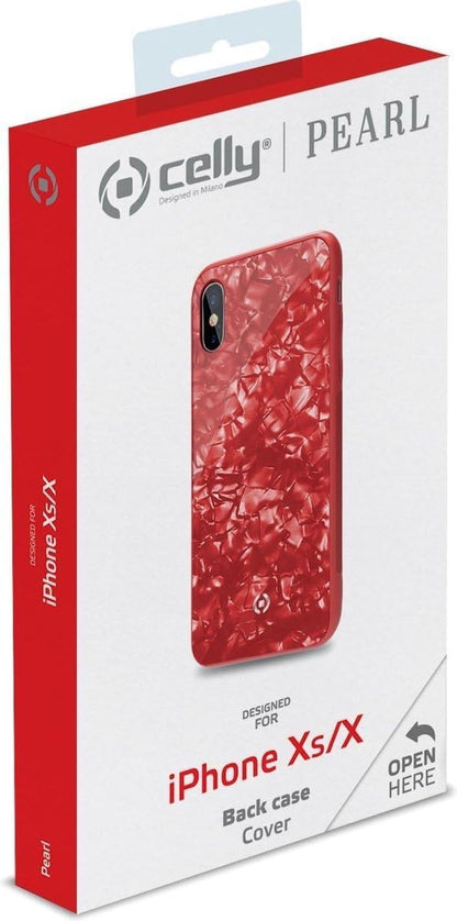 Celly-Pearl iPhone X Red