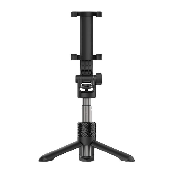 Celly Universal Tripod for Smartphone and Cameras, Extendable Portable Stand with 360° Rotation, Black