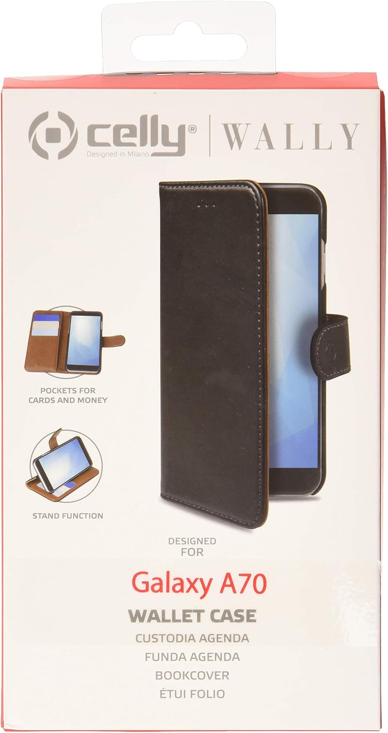 Celly-Wally Case Galaxy A70 Black