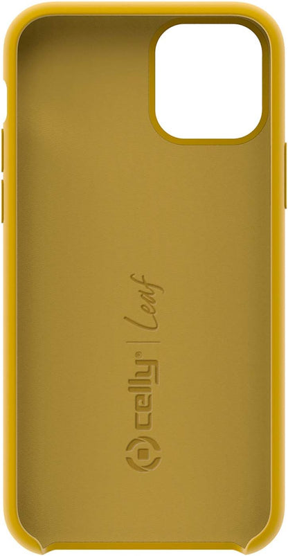 Leaf cover for iPhone 11 Pro colour ocher yellow