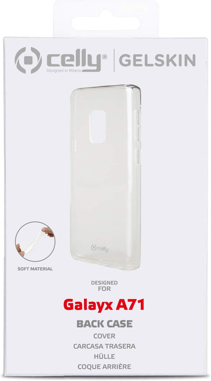 Celly Gelskin Case for Samsung Galaxy A71, Transparent
