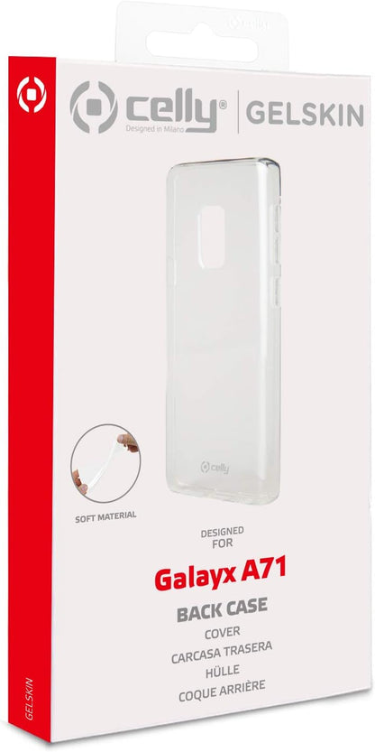 Celly Gelskin Case for Samsung Galaxy A71, Transparent