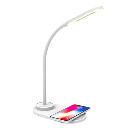 Celly WLLIGHTMINIWH LED Lamp, Wireless Charging, Adjustable Arm, 10W, White WL Mini Lamp