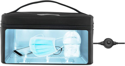 Celly Universal UV Rays Portable Sterilizer Machine (Certifications), UV-C Disinfectant Bag for Smartphones and Accessories, Tablets up to 8", Watches, Masks, Gloves