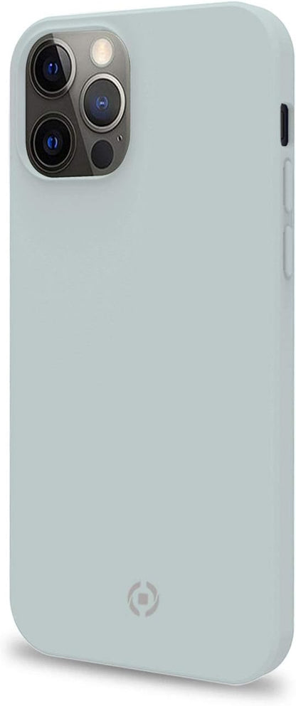 Celly Blue Case for iPhone 12/12 Pro, Soft Touch Protective Case and TPU Silicone, Anti-Slip, Anti-Shock and Anti-Scratch