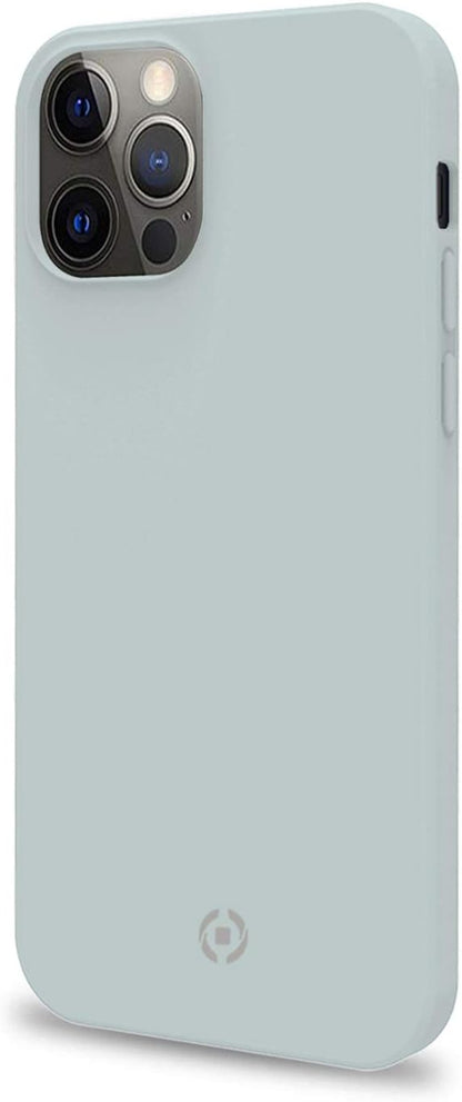 Celly Blue Case for iPhone 12 Pro Max, Soft Touch Protective Case and TPU Silicone, Anti-Slip Anti-Shock and Anti-Scratch