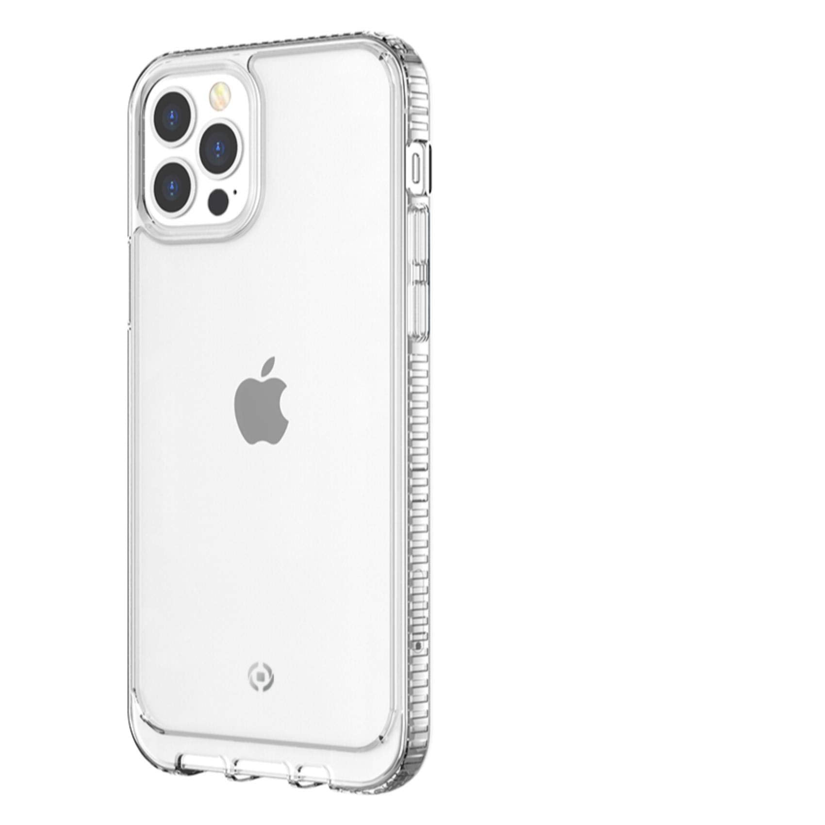Celly Transparent Anti-Shock Case for iPhone 12 Pro Max, Thermoplastic Polyurethane Protective Case Anti-Drop and Anti-Scratch with Reinforced Edges
