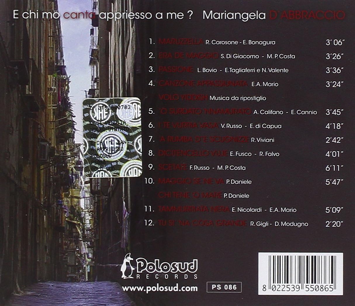 E Chi Mo Canta Appriesso A Me