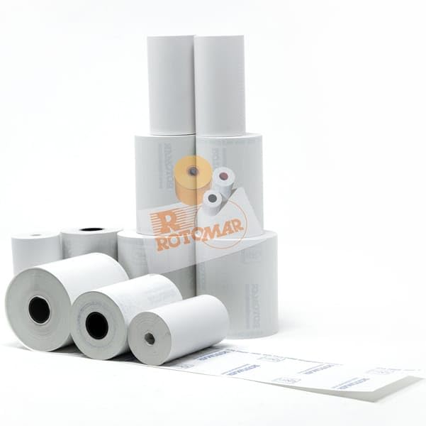 Blister Pack of 10 Rolls Thermal Paper 55 g BPA Free 57 mm x 18 m (POS/Credit Cards) ROTOMAR