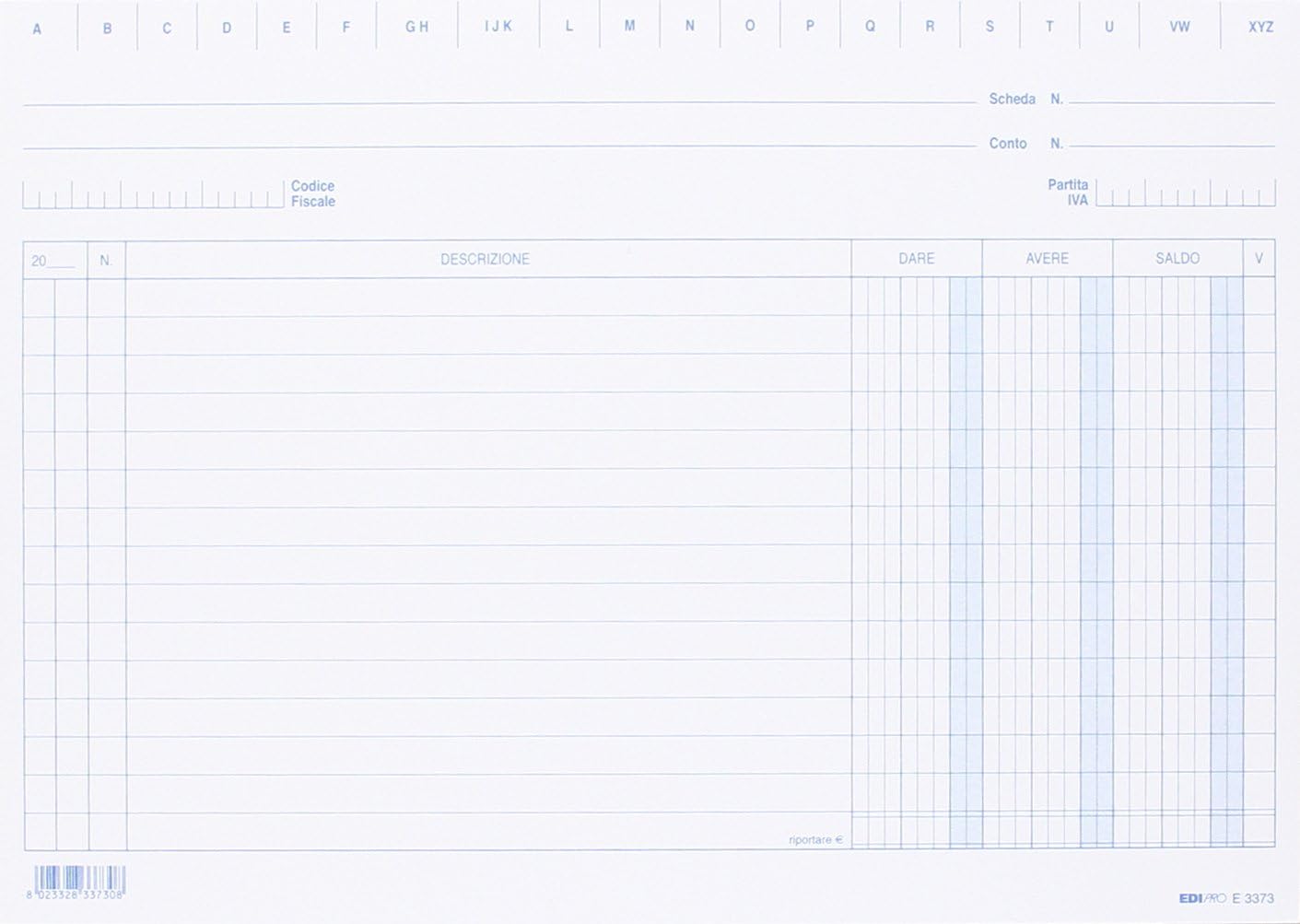 EDIPRO e3373 Form and Accounting Book