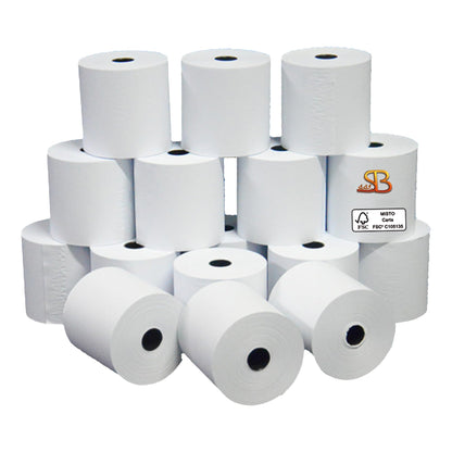 SA.BA.CART CARTA PURA CELLULOSA 60G SUPERBLANCK ALTEZZA 57 DIAMETRO 60 FORO 12 CONFEZIONE 100 (1000029692